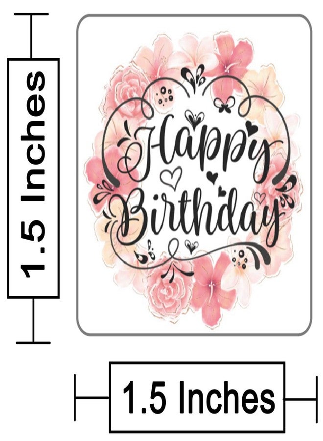 D2C Gift Wrap Sticker | Happy Birthday Stickers in 5 Designs Birthday Party Stickers | Gift Wrapping Supplies (60) - Image 2